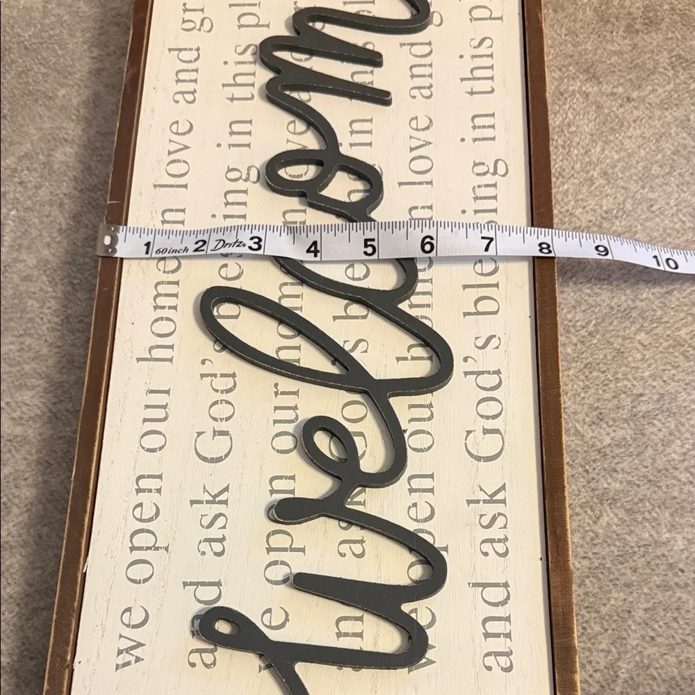 Farmhouse We Open Our Home in Love & Grace Framed Wall Sign Christian Home Decor - Picture 10 of 10